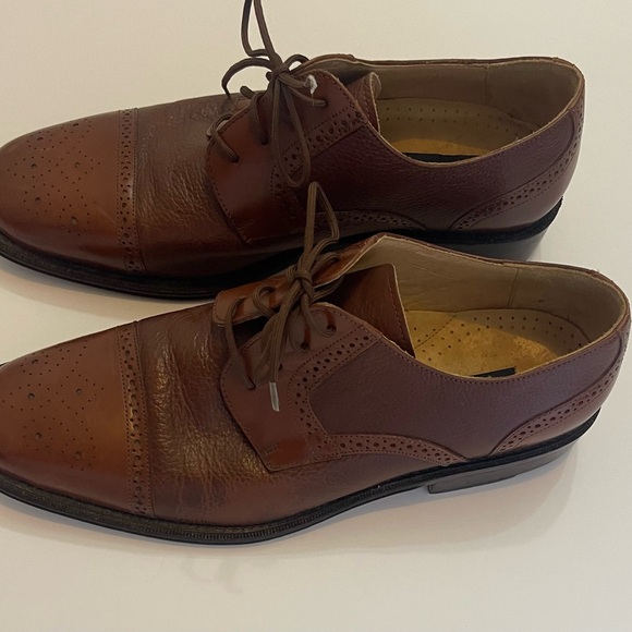 Giorgio Brutini Rich Brown Leather Derbys - Picture 4 of 5